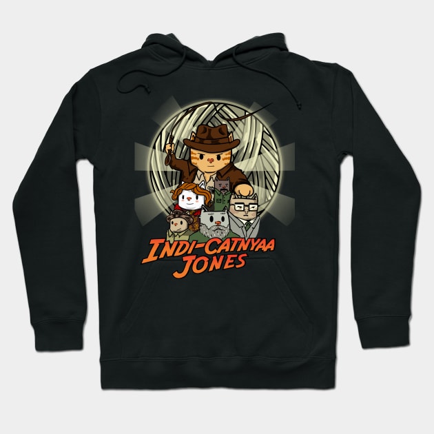 Indi-catnyaa Jones Hoodie by Deduder.store